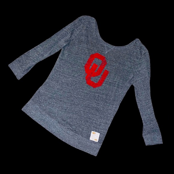 Vintage 80’s OU Scoop-back Top Women’s Size Small - Picture 10 of 12